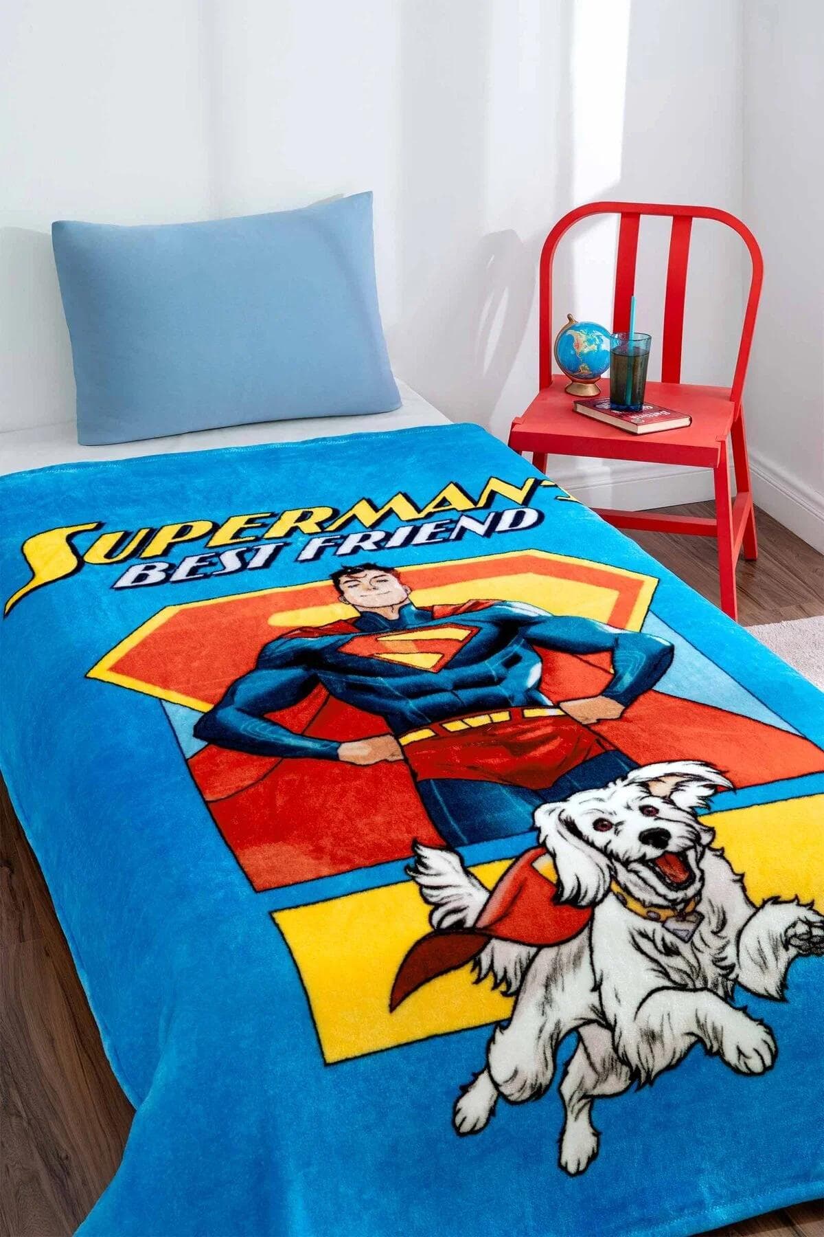 پتو یک نفره Özdilek مدل Superman Friends پلیاستر - چندرنگ