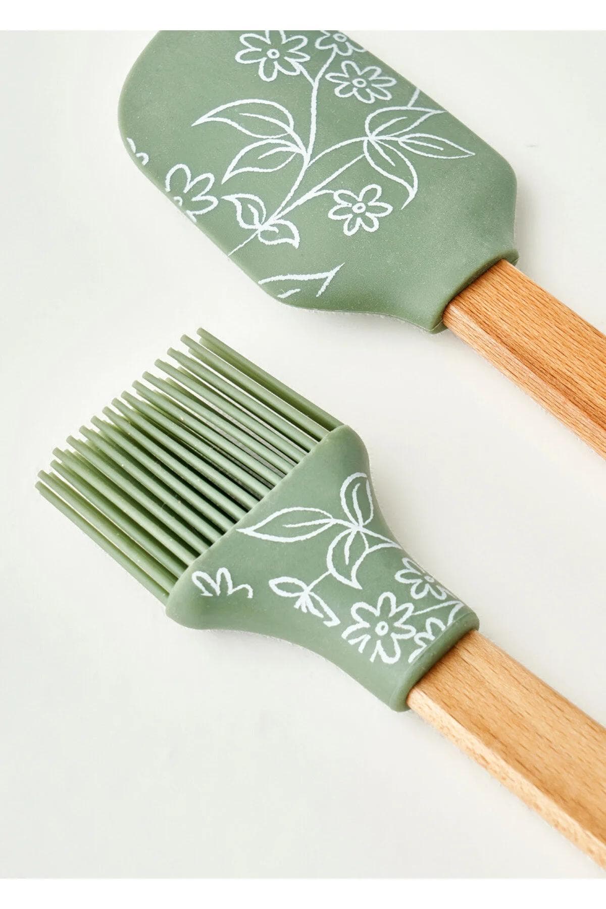 ست آمادهسازی Bella Maison مدل Floral سیلیکونی - خاکی
