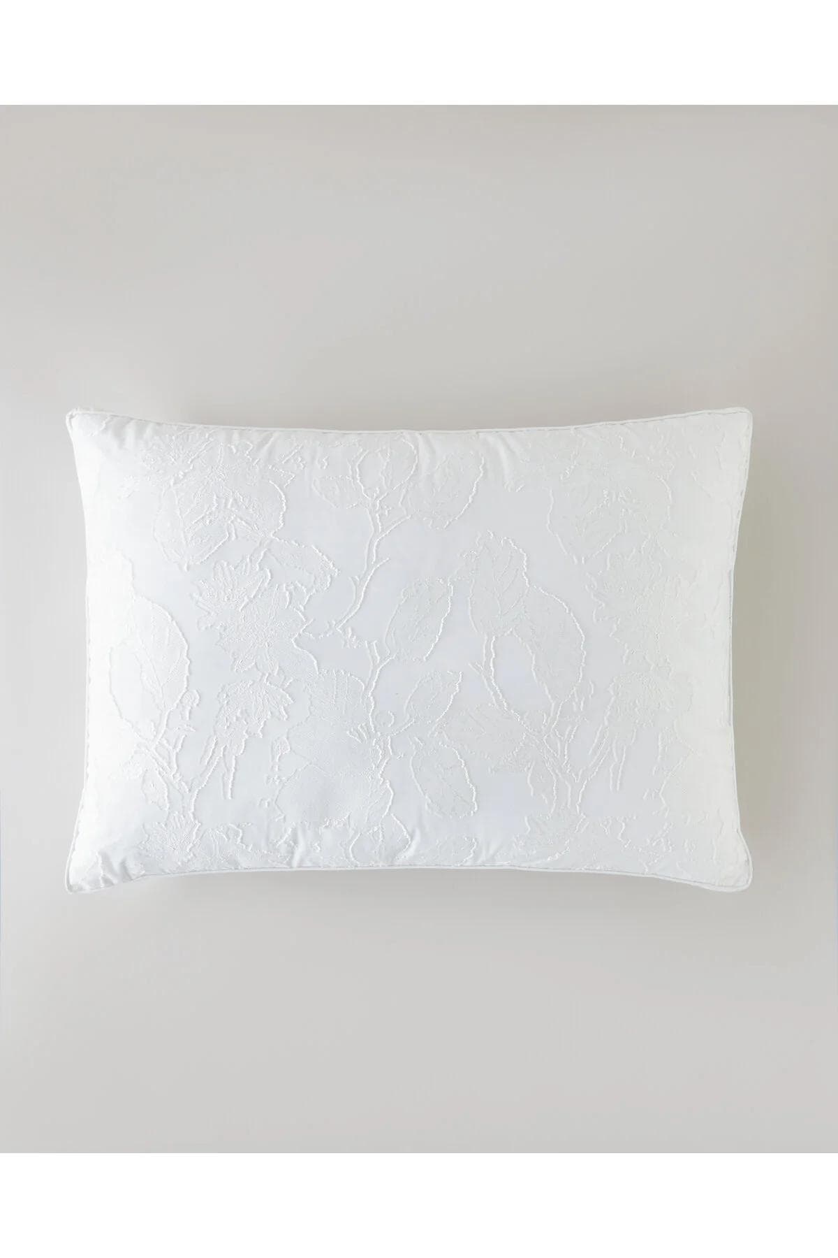 بالش English Home مدل Fleur 3D ژاکارد ۵۰ × ۷۰ سانتیمتر - سفید