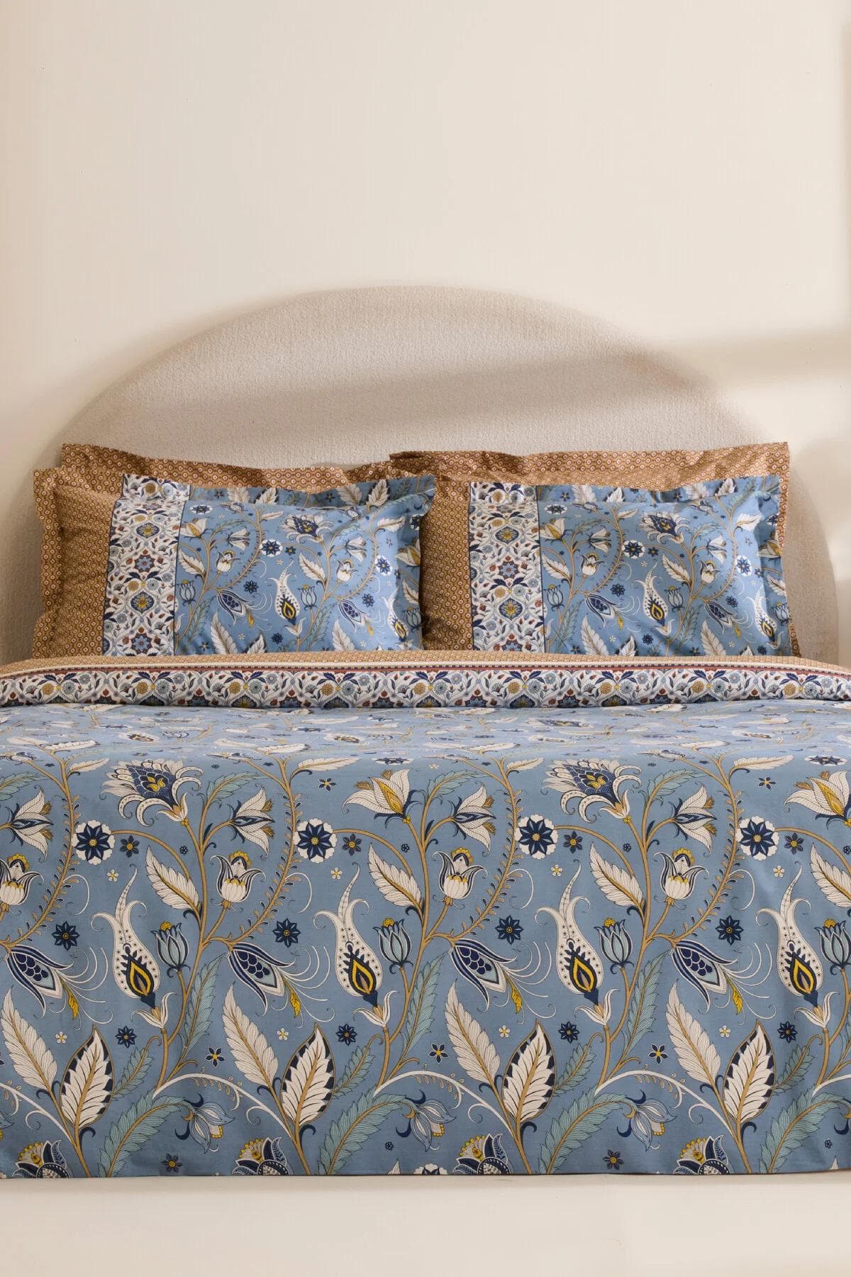 سرویس روتختی دو نفره Karaca Home مدل Olmira پنبه - آبی