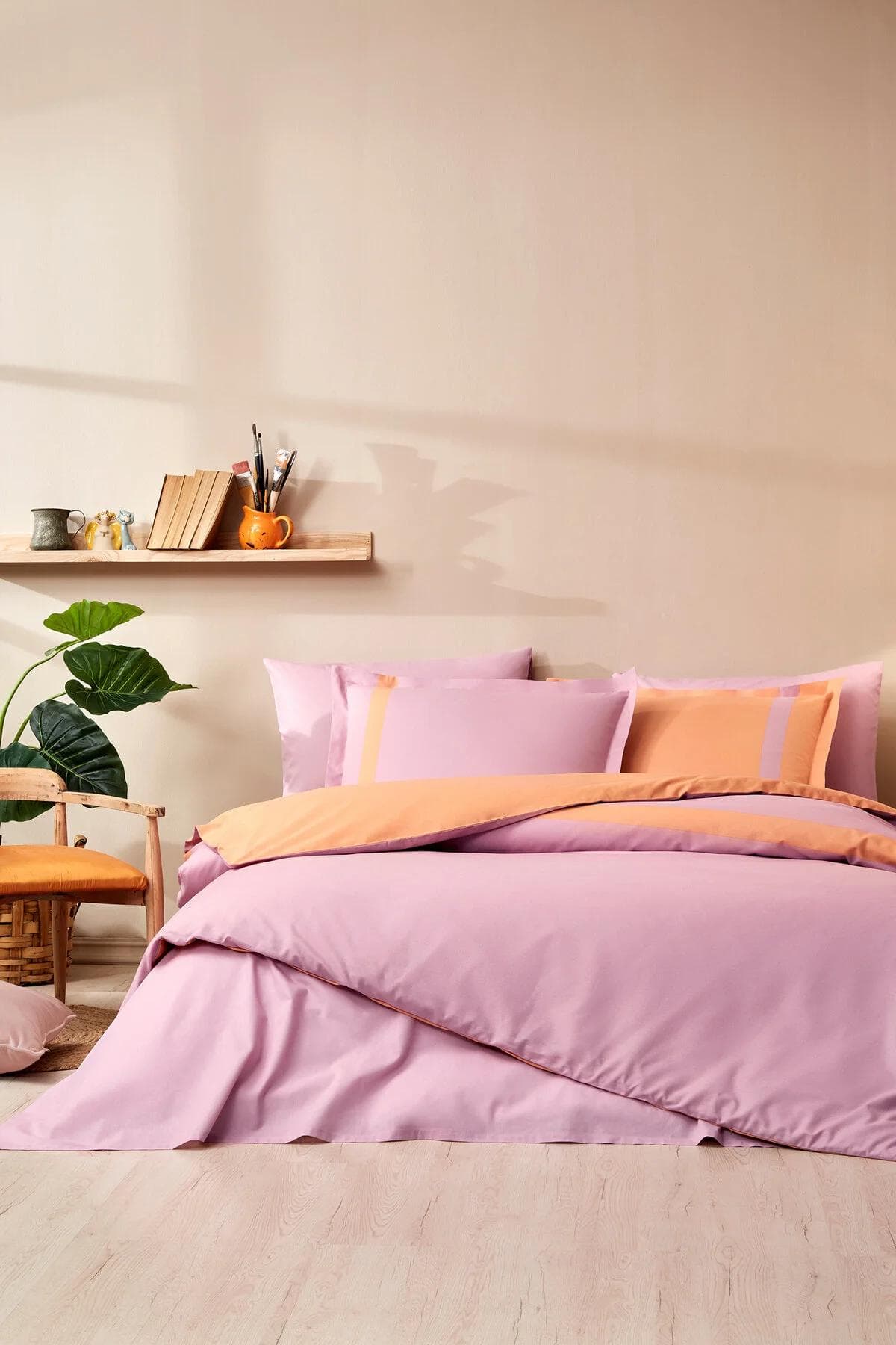 سرویس روتختی یک نفره Özdilek مدل Colour Stripe پنبه