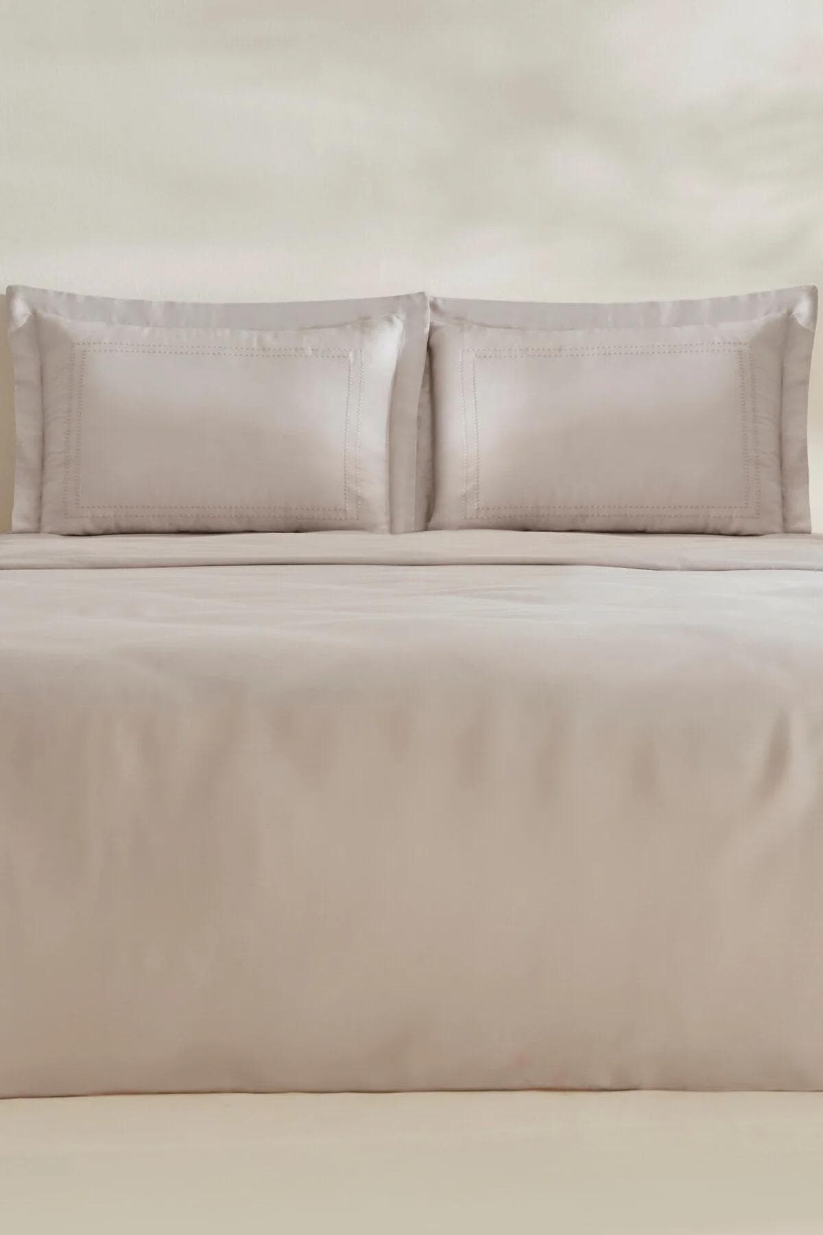 سرویس روتختی دو نفره Karaca Home مدل Felves پنبه - طوسی روشن