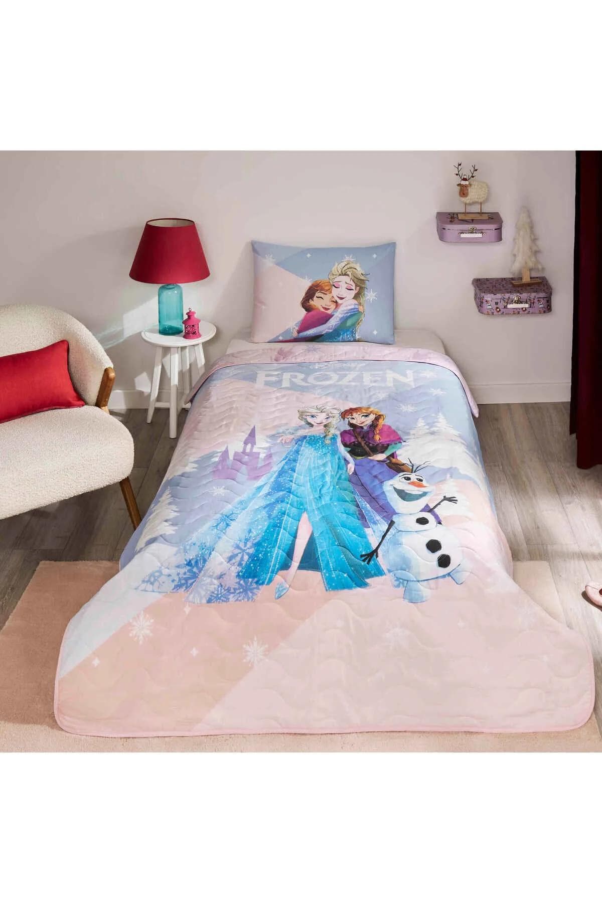 روتختی یک نفره Taç مدل Disney Frozen Winter پنبه پلیاستر - چندرنگ
