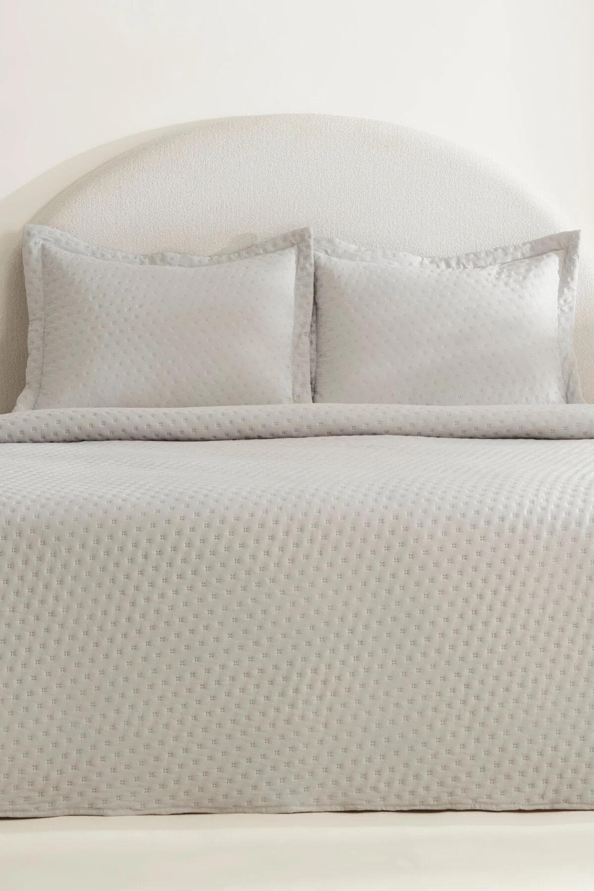 روتختی دو نفره Karaca Home مدل Breeze Soft پلیاستر - طوسی