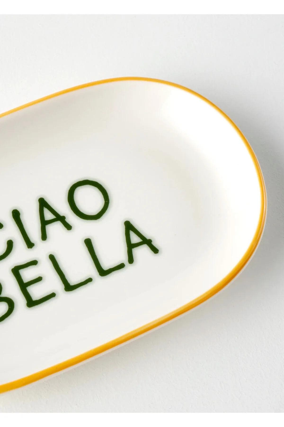 بشقاب پذیرایی Bella Maison مدل Line پرسلان - زرد