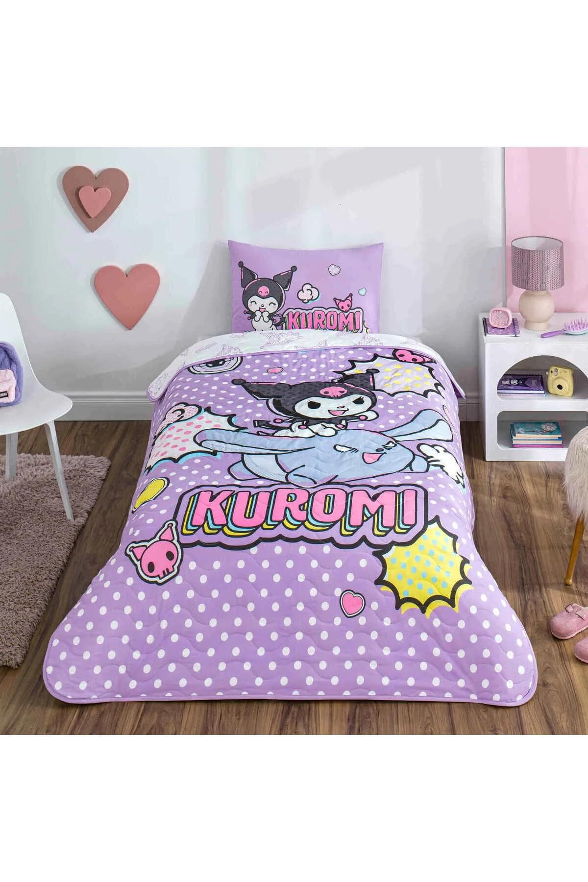 روتختی یک نفره Taç مدل Kuromi Smile پنبه پلیاستر - چندرنگ