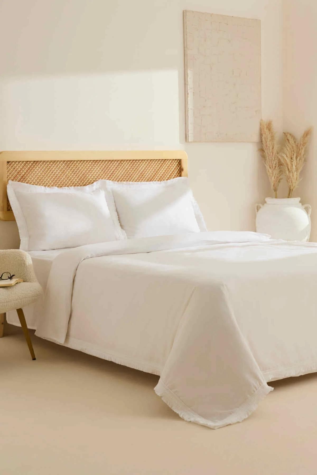 سرویس روتختی دو نفره Karaca Home مدل Helios پنبهای - سفید