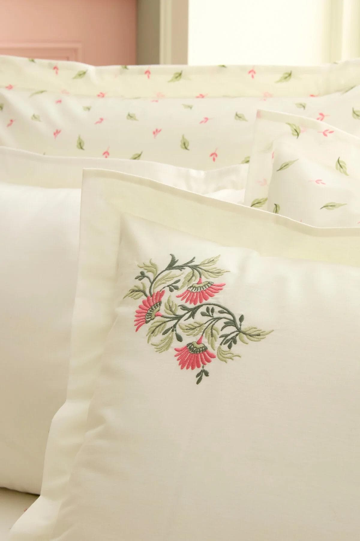روتختی پیکه دو نفره Karaca Home مدل Soraline Nish Set پنبه و پلیاستر - چندرنگ