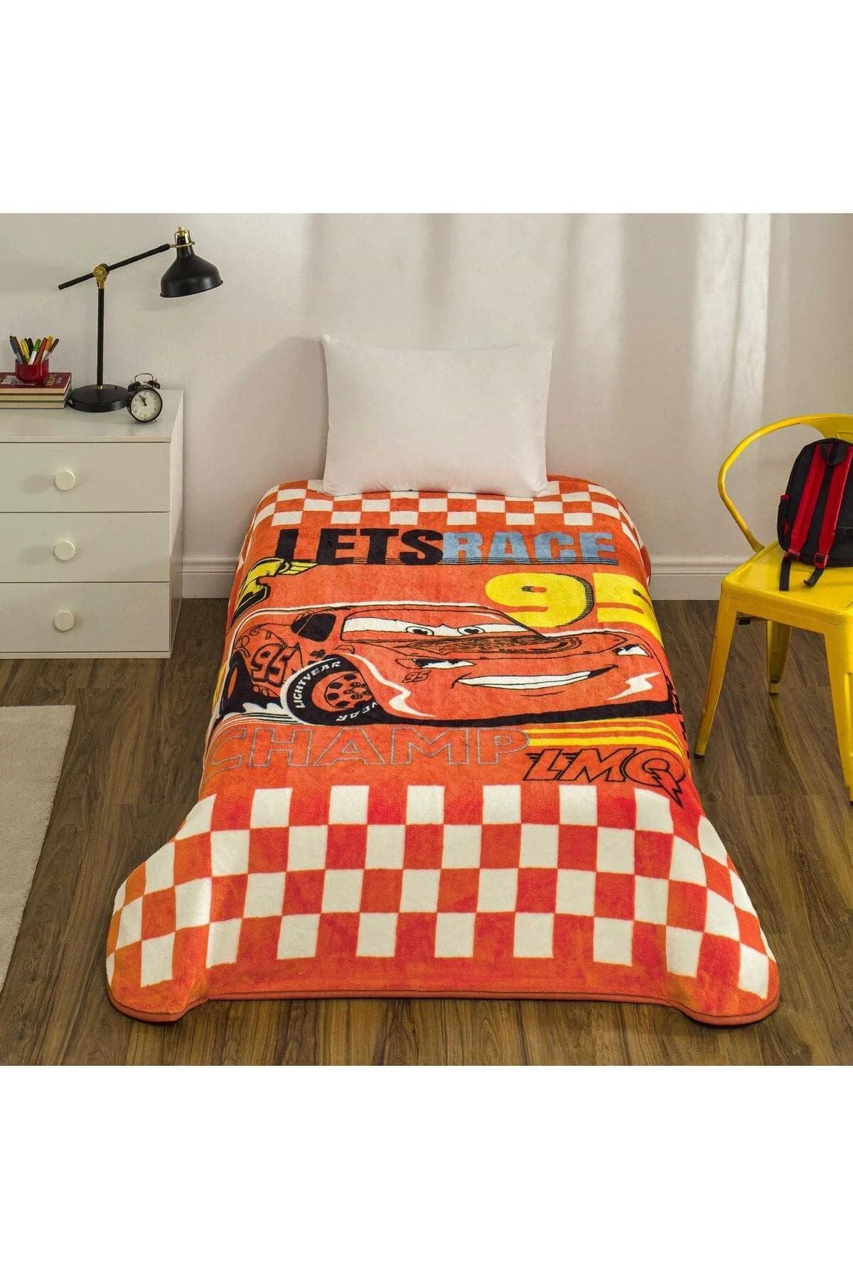 پتو یک نفره Taç مدل Disney Cars Speed پلیاستر - چندرنگ