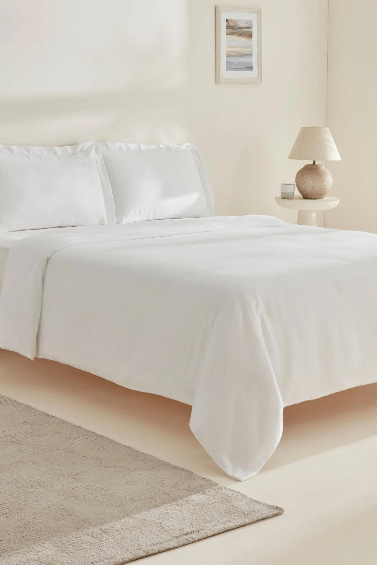 سرویس روتختی دو نفره Karaca Home مدل White Collection Felves پنبهای - سفید