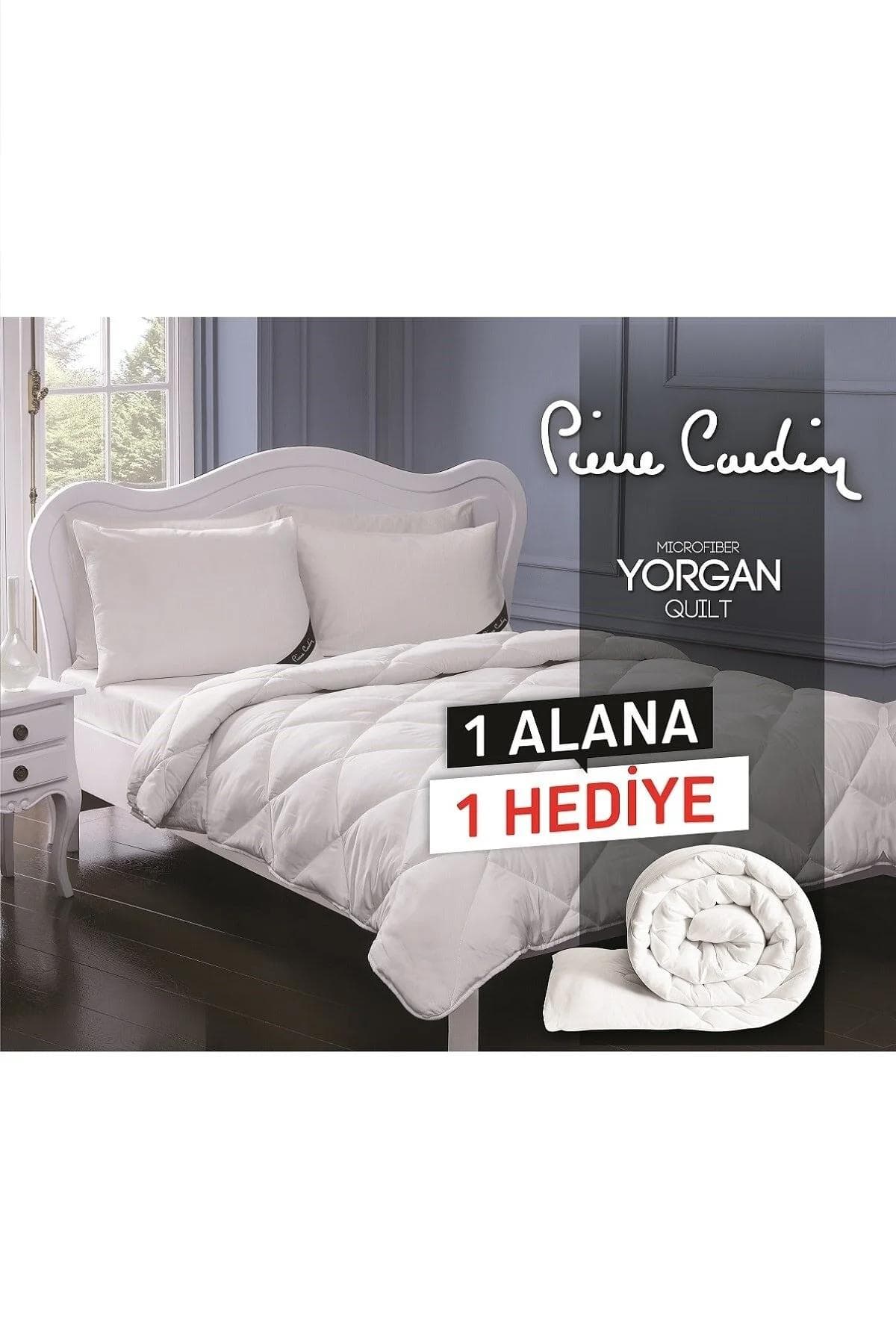 لحاف دو نفره Pierre Cardin میکروفایبر - سفید