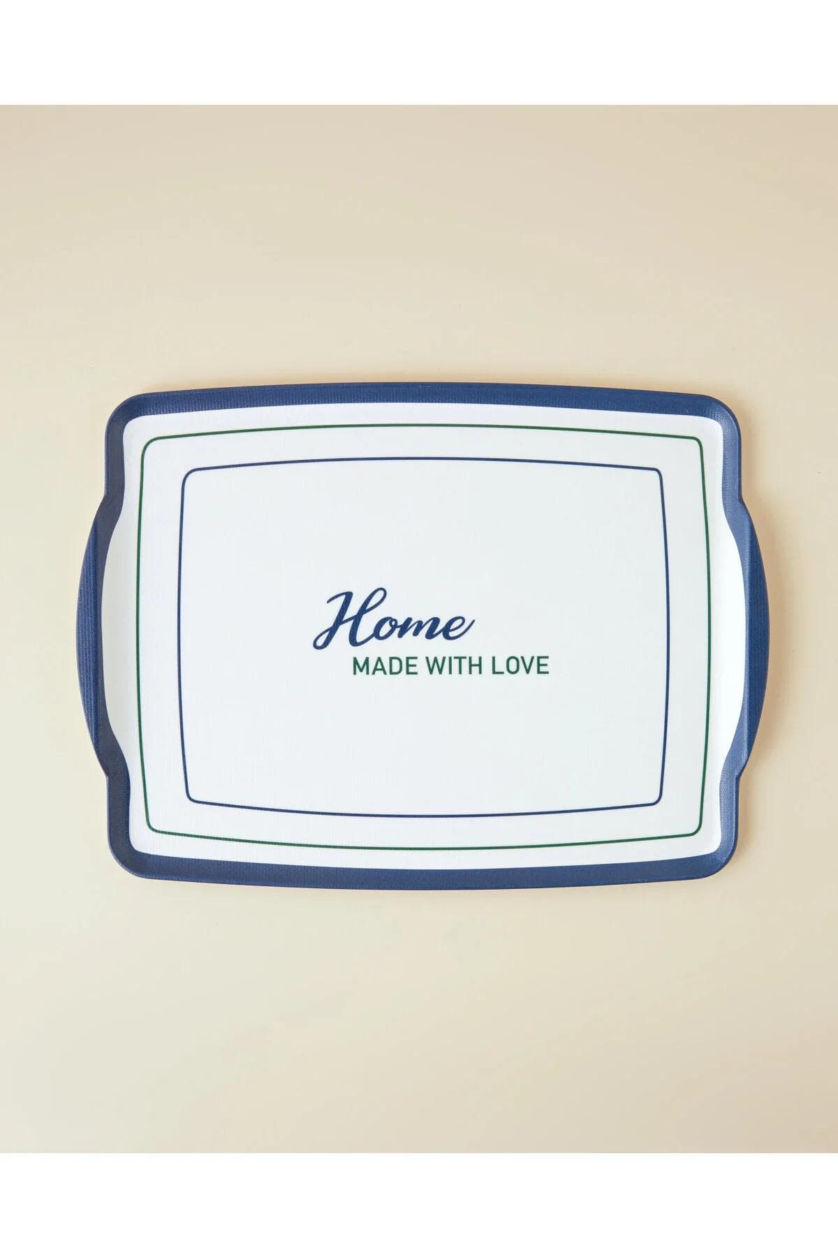 سینی ملامین English Home مدل With Love - سرمهای – سبز