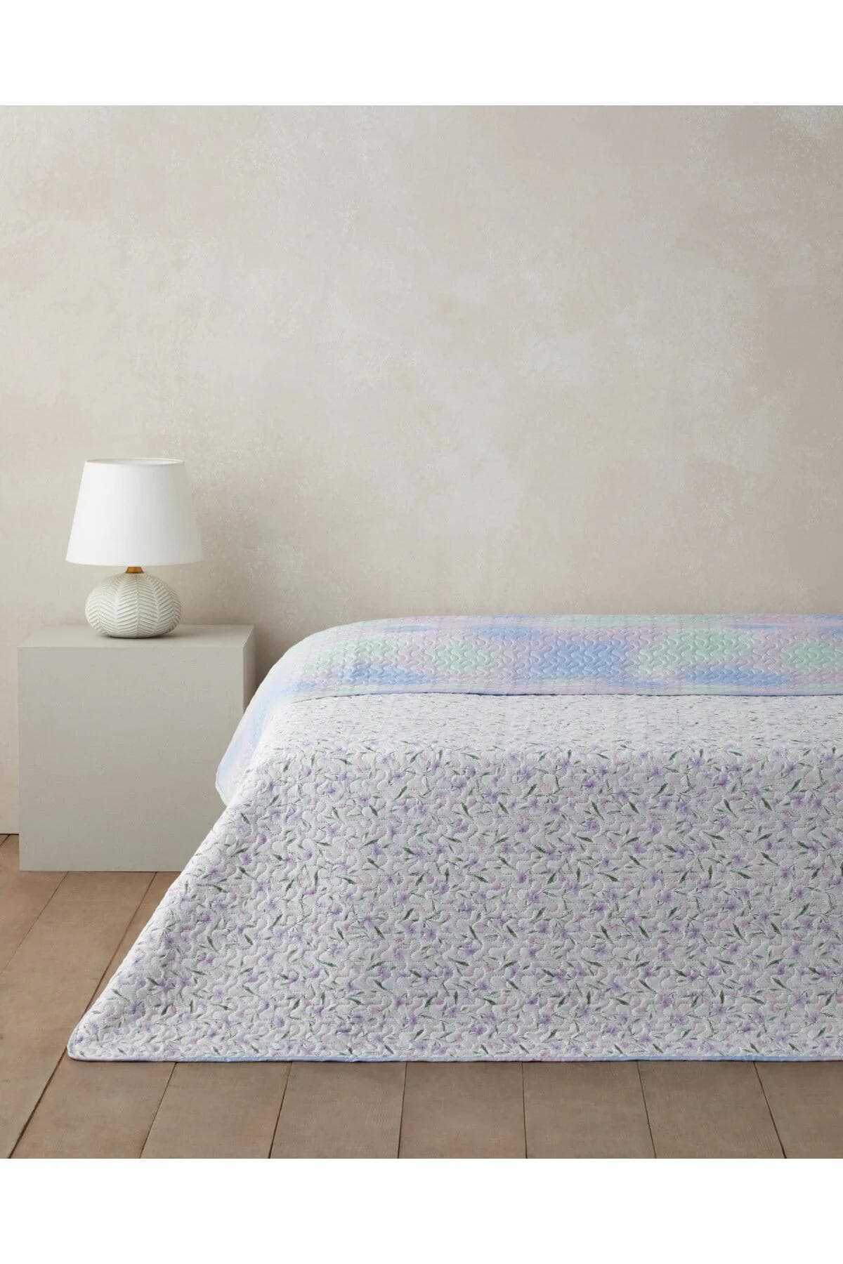 روتختی چندمنظوره یک نفره English Home مدل Viola Bloom پلیاستر - بنفش