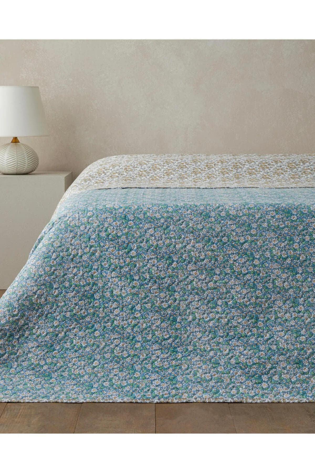 روتختی چندمنظوره دو نفره English Home مدل Daisy Charm پلیاستر - سبز