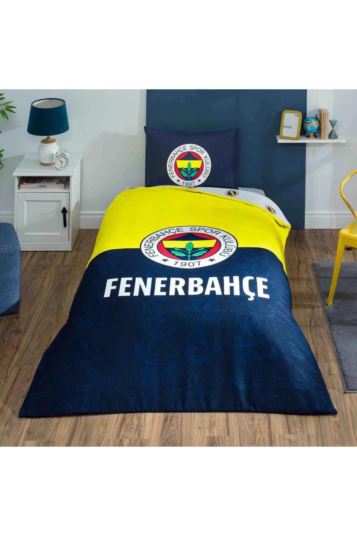 سرویس روتختی یک نفره Taç مدل Fenerbahçe Efsane پنبهای - چندرنگ