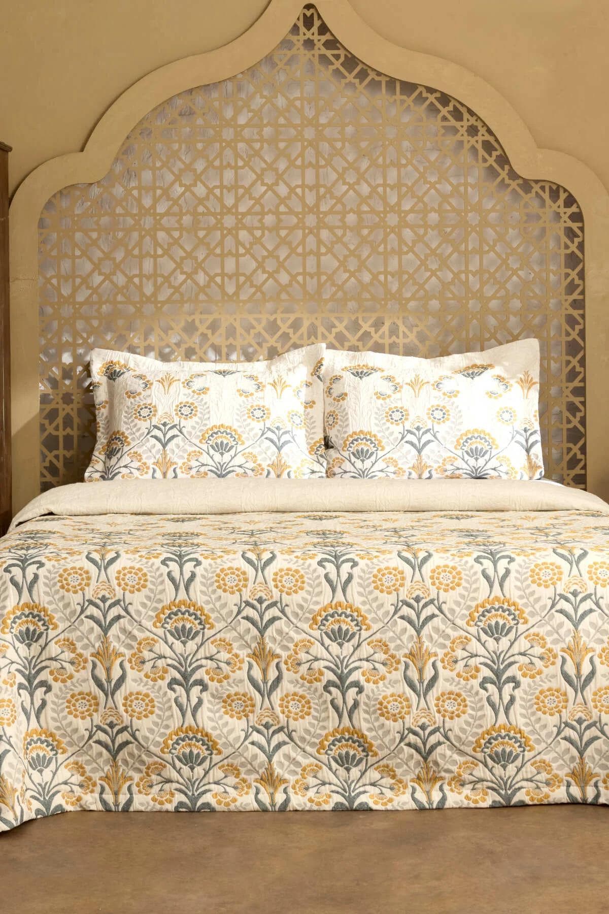 سرویس روتختی دو نفره Karaca Home مدل Alvea پلیاستر - چندرنگ