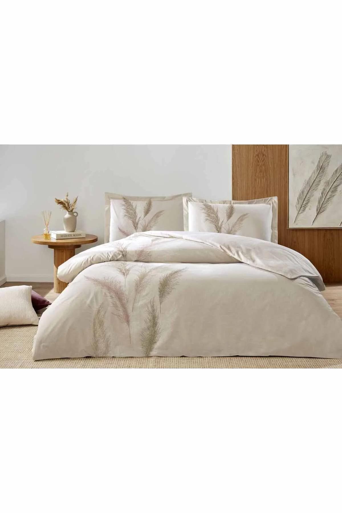 سرویس روتختی یک نفره Özdilek مدل Silver Grass پنبهای - کرم