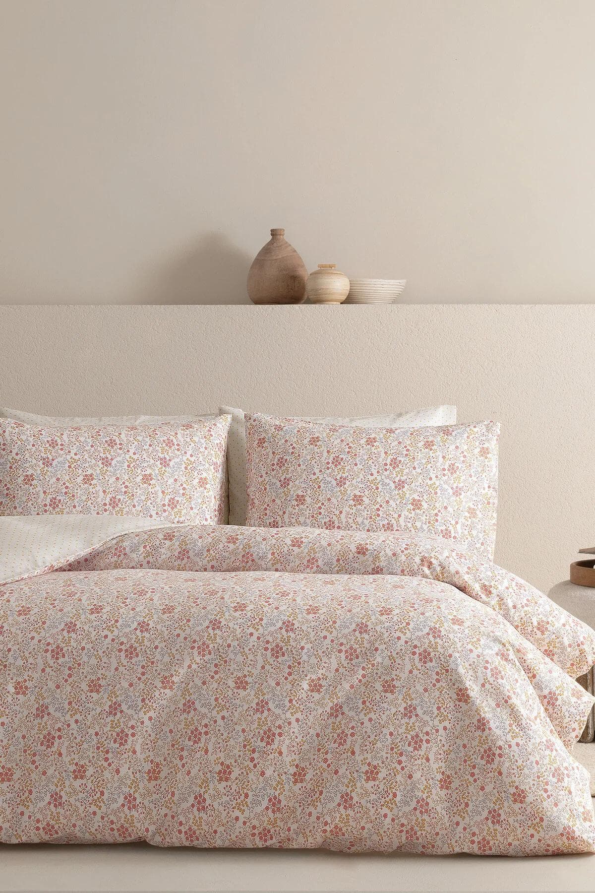 سرویس روتختی یک نفره Dormy Home مدل Lacie پنبهای - بژ