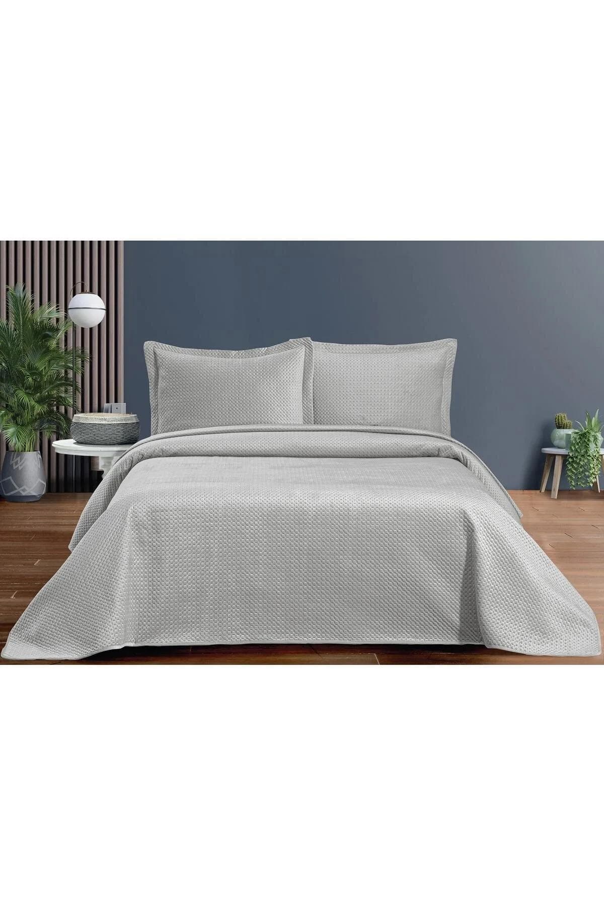 ست روتختی دو نفره Pierre Cardin مدل Siena پلیاستر - طوسی
