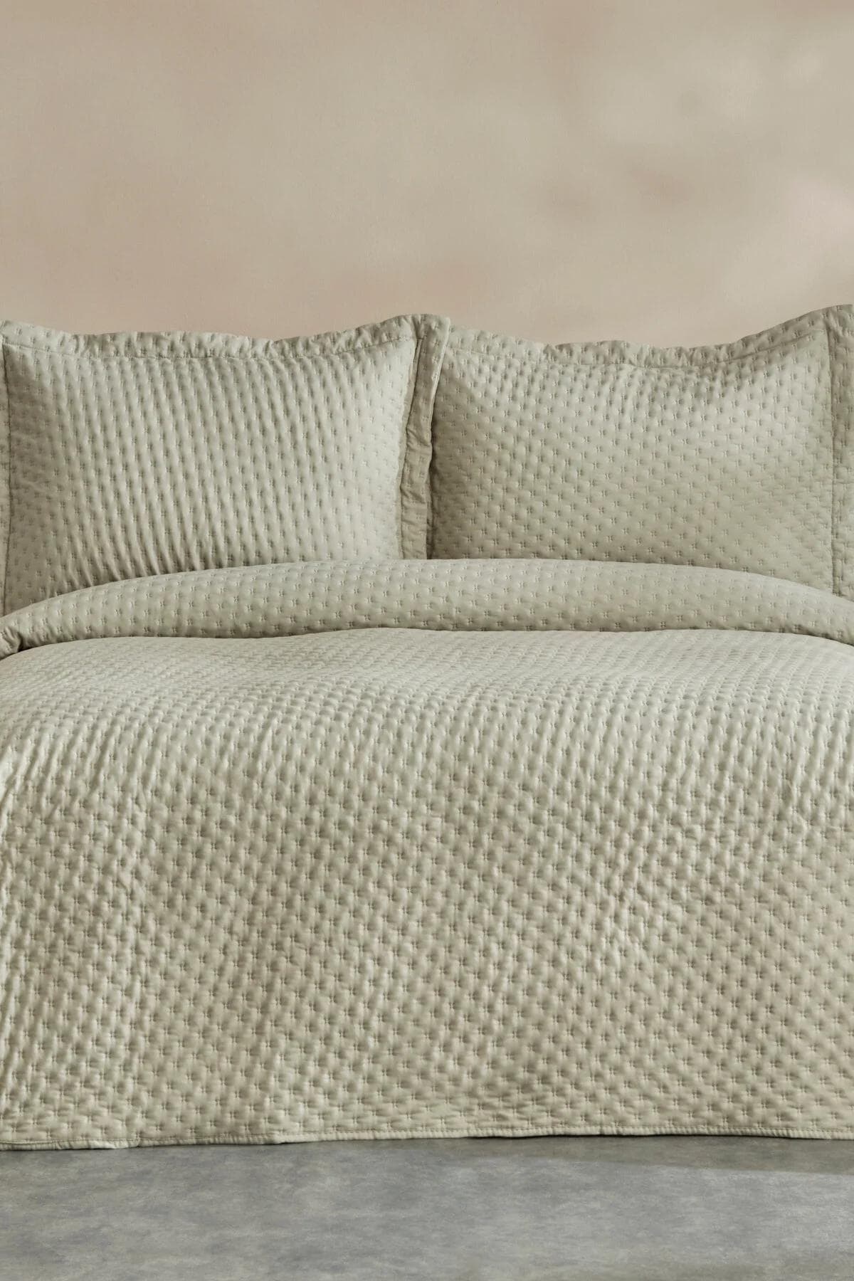 روتختی دو نفره Karaca Home مدل Breeze Soft پلیاستر - سبز