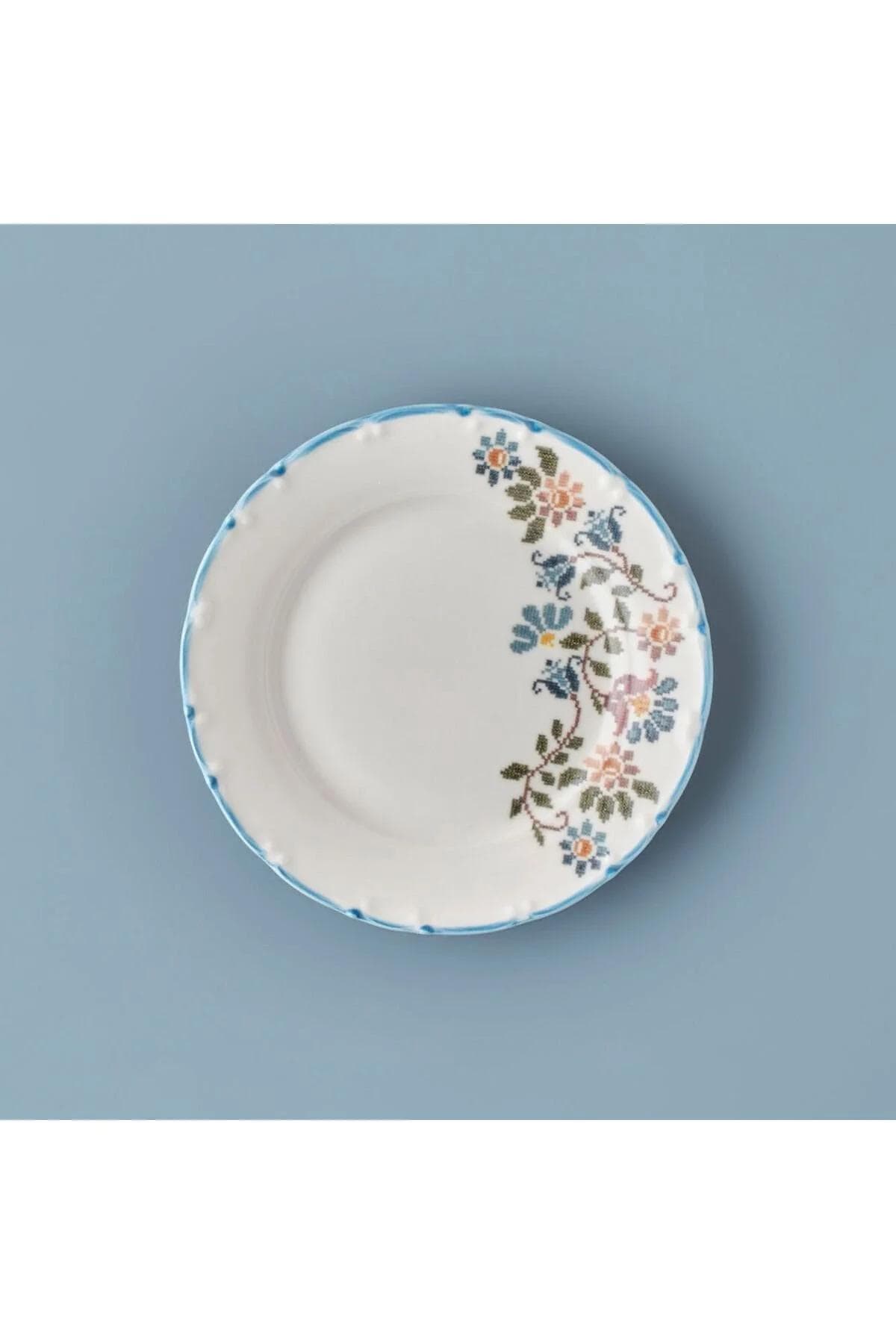 بشقاب کیک Bella Maison مدل Vintage پرسلان - آبی
