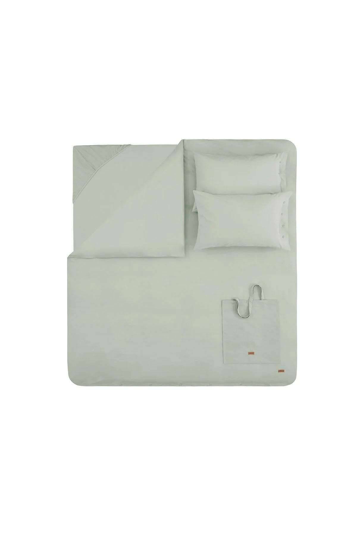 سرویس روتختی دو نفره Yataş مدل Plain رانفورس - سبز