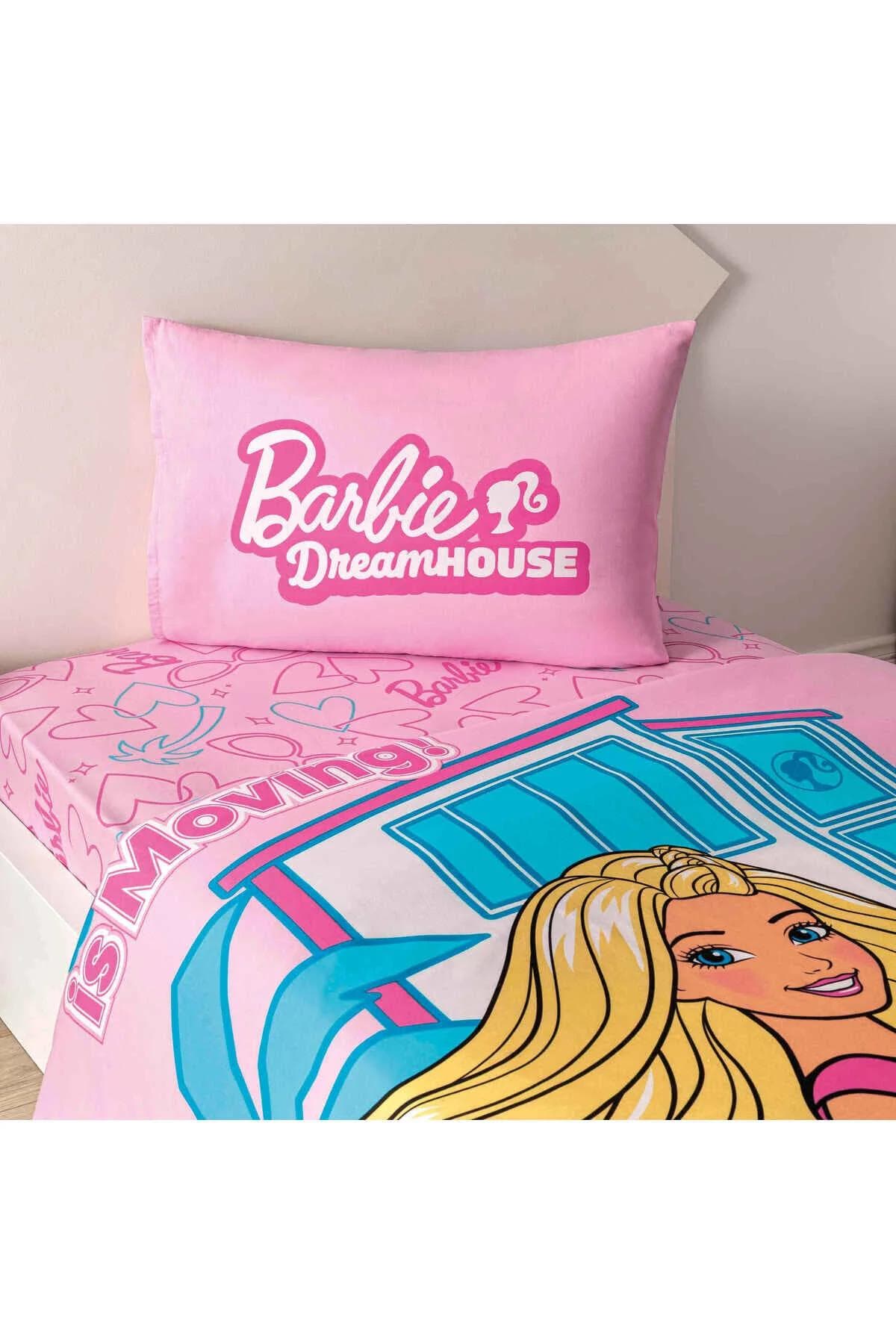 سرویس روتختی یک نفره Taç مدل Barbie Dream House پنبه - چندرنگ