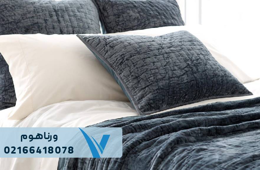 خرید نیم ست روتختی مخمل ساده