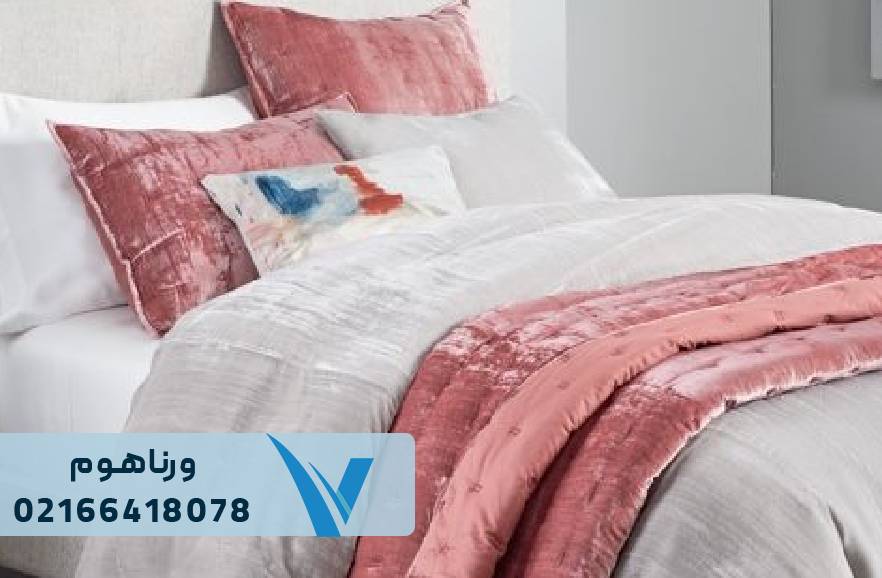 خرید نیم ست روتختی مخمل ساده