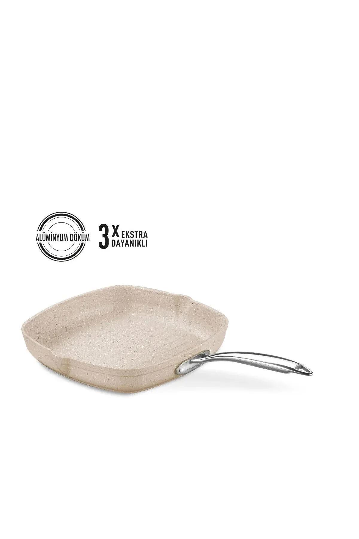 تابه سرخ‌کردنی KORKMAZ مدل A1268 گرانیت - بژ
