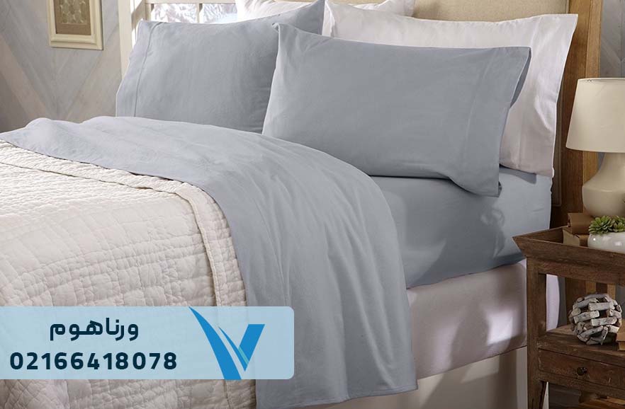 خرید نیم ست ملحفه دونفره کتان